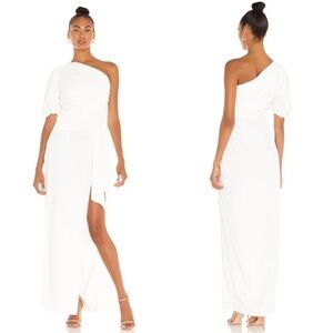 Amanda Uprichard Bexley Maxi Dress in Ivory